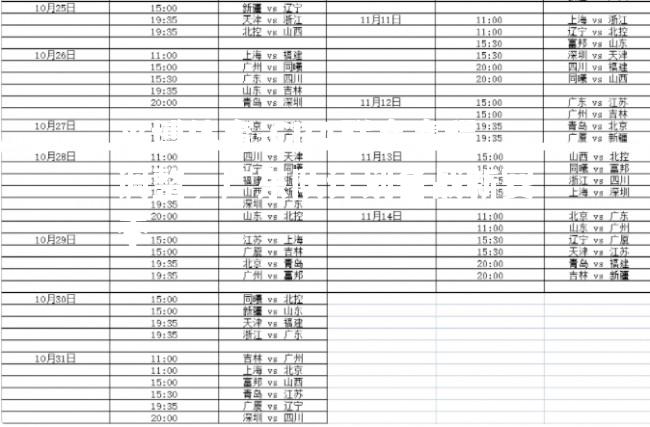 CBA联赛赛程调整，广东队计划备战新赛季